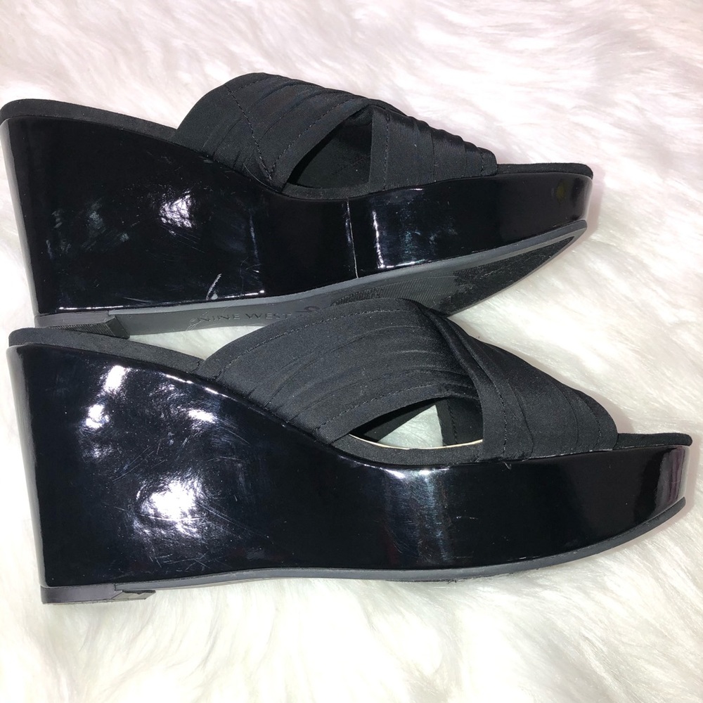 Nine west platform sandals size 9.5 - Picture 2 of 8